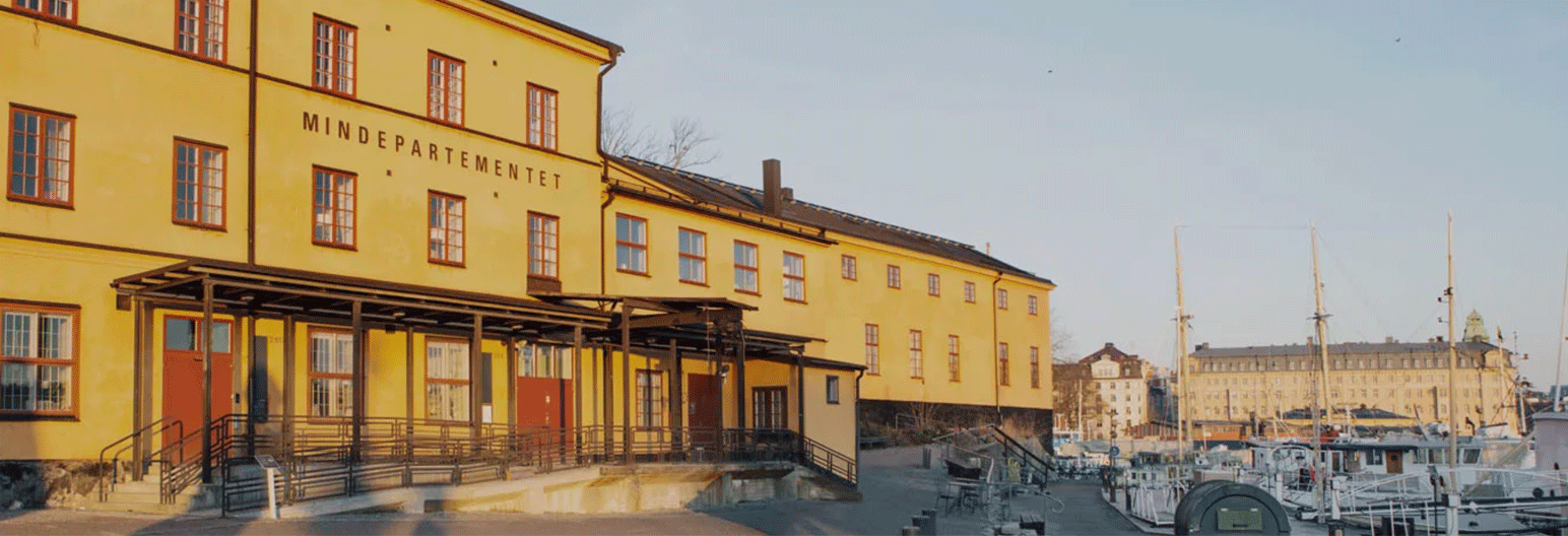 The building of Mindepartetment at Skeppsholmen